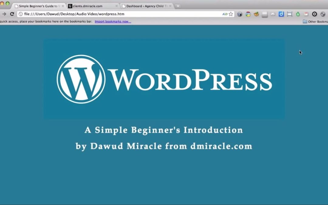 WordPress: A Simple Beginner's Introduction