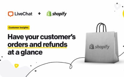 LiveChat for Shopify: have your customer's orders at a glance