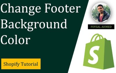 Change Footer Background Color ✅ Shopify Store Design Tutorial 🌍 Shopify Tutorial for Beginners