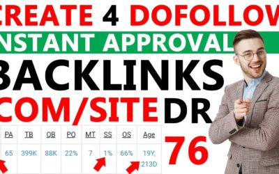 How to get DR 76 high quality build Dofollow backlinks instant approval | Quickly get More traffic