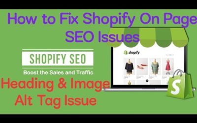 How to fix On page SEO Issues in Shopify | Heading & Alt tag Issues #shopifyonpageseo #shopifyseo
