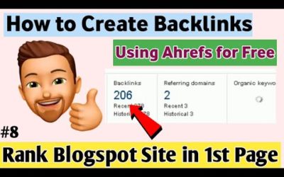 How to check Backlinks in Ahrefs for free || Rank  Blogspot in 1st Page || Ahrefs Backlinks Checker