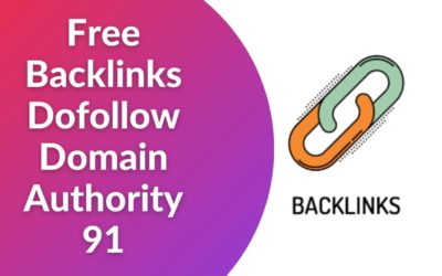 Backlinks Dofollow From Website Domain Authority 91