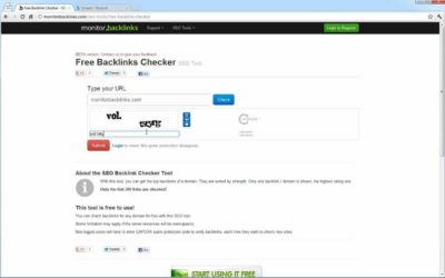 Free Backlink Checker by Monitor Backlinks