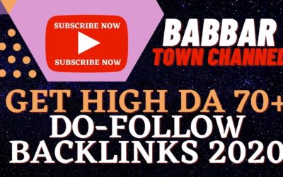 Get High DA 70+ Dofollow Backlinks (14 site List)| High DA PA Backlinks List |High DA Backlinks 2020