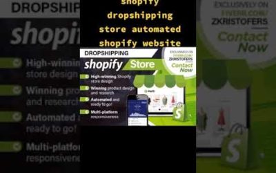 i will build your shopify dropshipping store automated shopify website #shorts