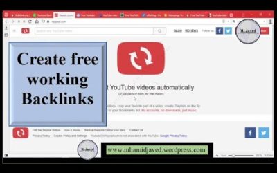 How to Create free working backlinks for youtube videos