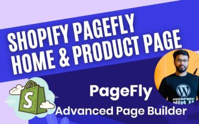 Pagefly shopify homepage | Pagefly shopify product page