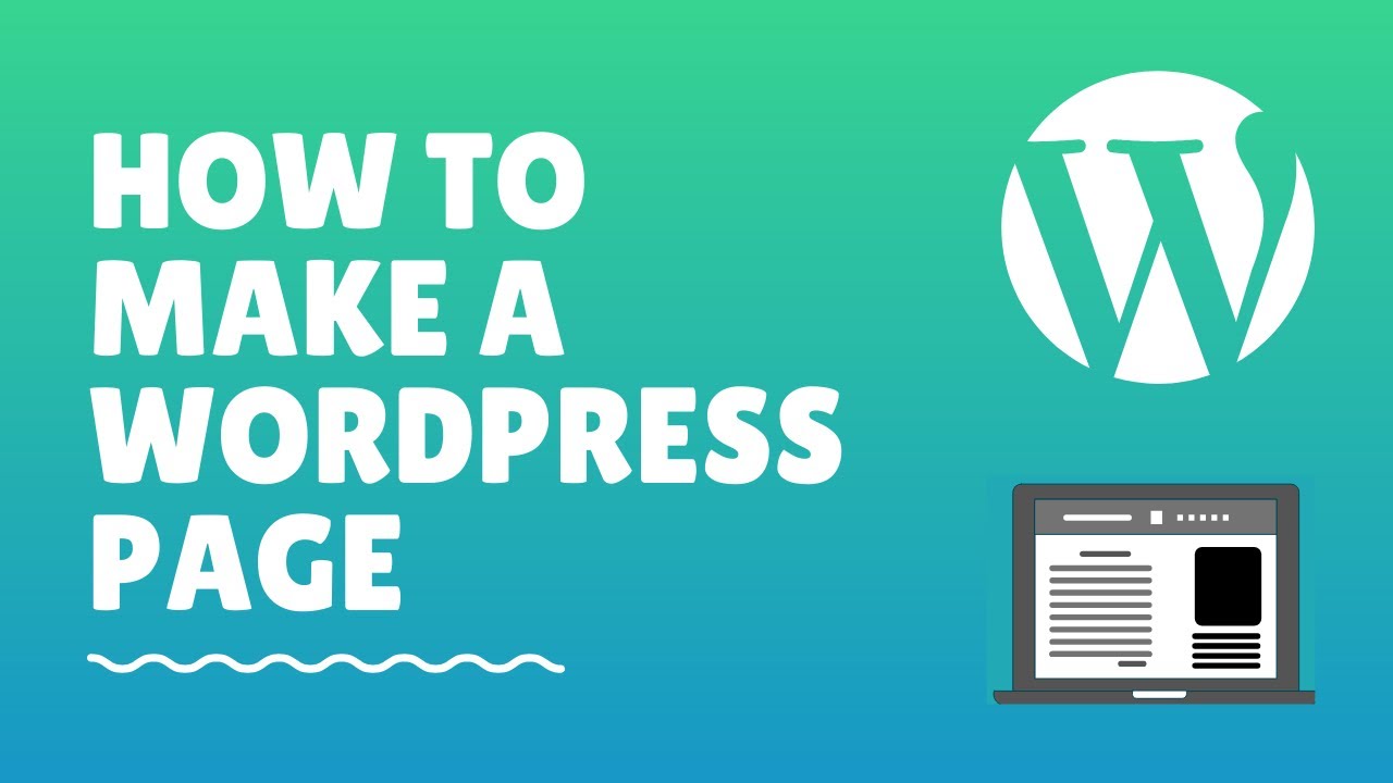 How To Make A Page In WordPress SEO One Page