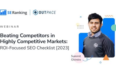 Beating Competitors in Highly Competitive Markets – ROI-Focused SEO Checklist [2023]