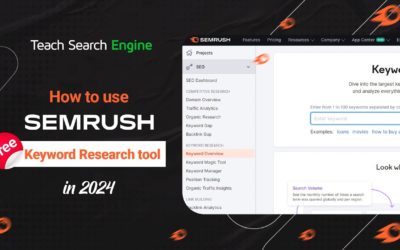 How to Use SEMrush Free Keyword Research Tool In 2024