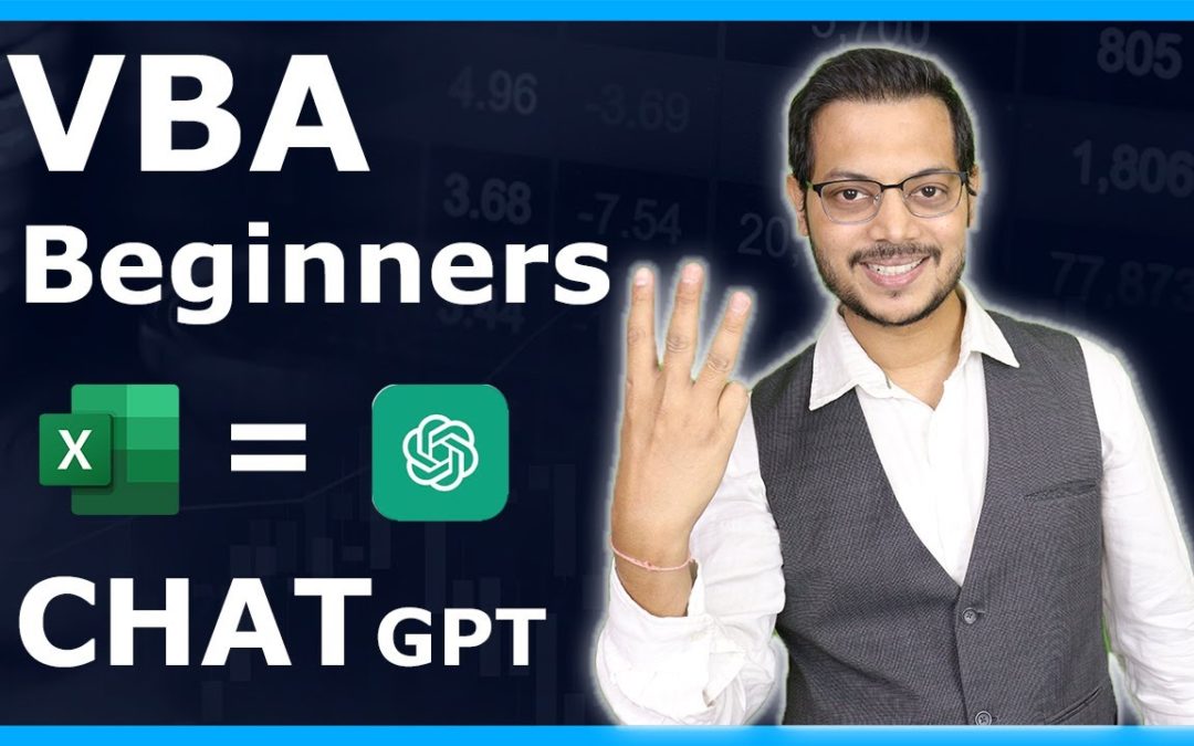 VBA for Beginners through CHAT GPT | Lets learn VBA without Coding knowledge